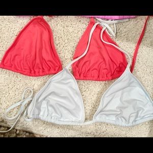 2 Victoria’s Secret bikini swim tops size XL